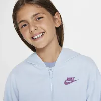 Nike Sportswear Big дитячі (Girls') Full-Zip Толстовка з капюшоном блакитний