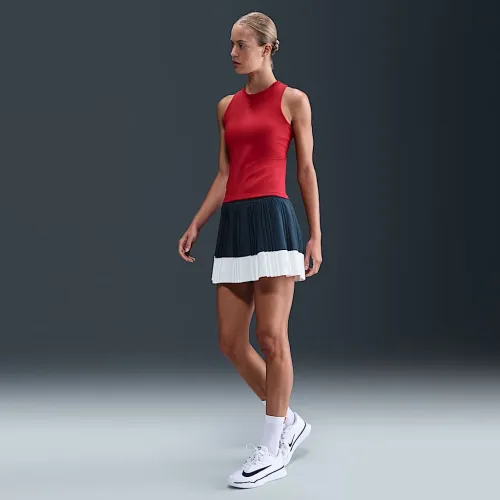 NikeCourt Ace Advantage жіноча Dri-FIT Pleated Tennis спідниця блакитний