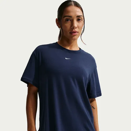 Nike One Relaxed жіноча Dri-FIT Short-Sleeve Top блакитний