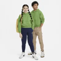 Nike Icon Fleece Big дитячі оверсайз Pullover Толстовка з капюшоном колір зелений