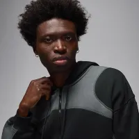Nike Jordan мужские оверсайз Full-Zip Толстовка с капюшоном цвет черный