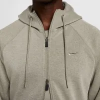 Nike Primary Fleece мужские Dri-FIT UV Full-Zip Performance Толстовка с капюшоном цвет зеленый