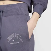 Nike Sportswear Phoenix Fleece женская С высокой Талией Wide-Leg Sweatpants цвет серый