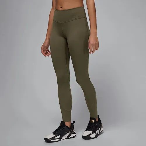 Nike Jordan Sport женская лосины цвет зеленый