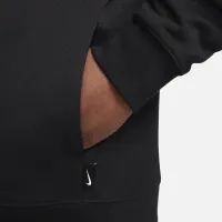 Nike Swoosh мужские 1/2-Zip Fleece Толстовка с капюшоном цвет черный