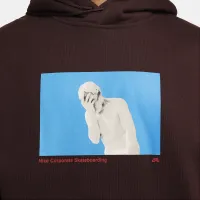 Nike SB Fleece Pullover Skate Толстовка з капюшоном колір коричневий