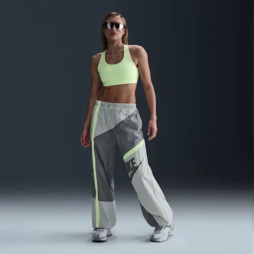 Nike Sportswear женская Mid-Rise Loose Woven Open-Hem Pants цвет серый