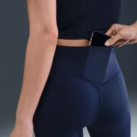 Nike Universa женская Medium-Support С высокой Талией 7/8 лосины с карманамисиний