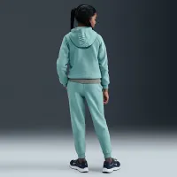 Nike Sportswear Club Fleece Big детские Hooded Tracksuit цвет зеленый