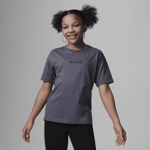Nike Jordan Paris Saint-Germain Tee Big Kids футболка колір сірий
