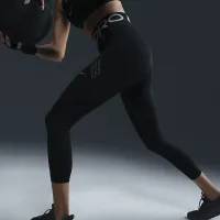 Nike Pro Sculpt жіноча З високою талією 7/8 лосіни колір чорний
