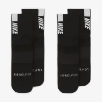 Nike Multiplier Running Ankle шкарпетки (2 Pair) колір чорний