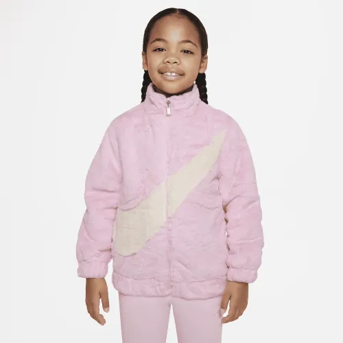 Nike Little дитячі Swoosh Faux Fur Куртка Pink