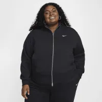 Nike Sportswear Phoenix Fleece женская оверсайз Track Куртка (большие размеры) цвет черный