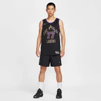 Los Angeles Lakers City Edition мужские Nike Dri-FIT NBA Swingman Jersey цвет черный