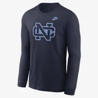 North Carolina Tar Heels Legacy Primary Logo мужские Nike College Long-Sleeve футболка синий