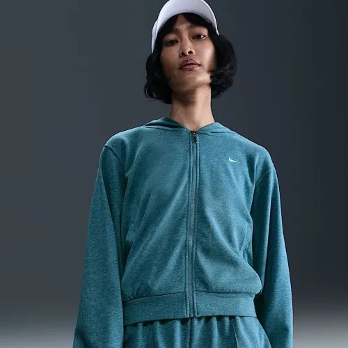 Nike Sportswear Chill Terry женская Loose Full-Zip French Terry Толстовка с капюшоном синий