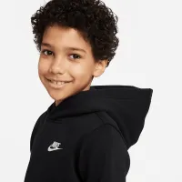 Nike Sportswear Club Big детские Pullover Толстовка с капюшоном цвет черный