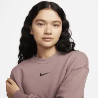 Nike Sportswear Phoenix Fleece жіноча оверсайз Crew-Neck світшот колір фіолетовий