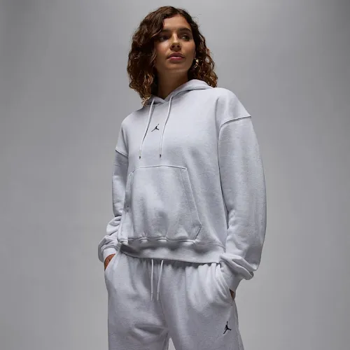 Nike Jordan Sport Crossover жіноча Dri-FIT Fleece Толстовка з капюшоном колір коричневий