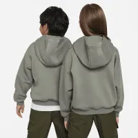 Nike SB Icon Fleece EasyOn Big дитячі оверсайз Pullover Толстовка з капюшоном колір сірий