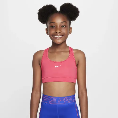 Nike Swoosh Big дитячі (Girls') Sports Bra Pink