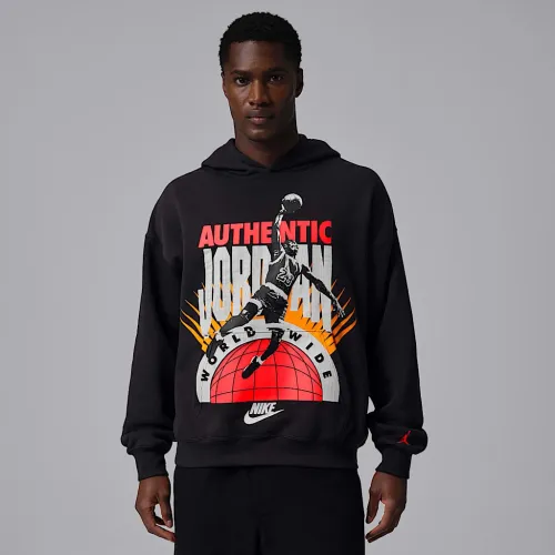 Nike Jordan Brooklyn Fleece мужские Pullover Толстовка с капюшоном цвет черный