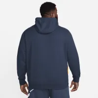 Nike Club Fleece мужские French Terry Color-Blocked Толстовка с капюшоном синий