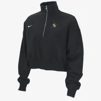 Colorado Phoenix Fleece женская Nike College Cropped 1/4-Zip Top цвет черный