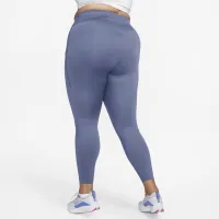 Nike Go женская Firm-Support С высокой Талией Full-Length лосины с карманами(большие размеры) синий