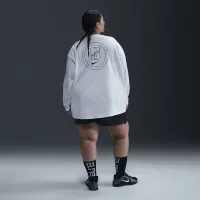 Nike Sabrina жіноча Long-Sleeve баскетбольні футболка (великі розміри) колір білий
