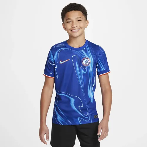 Chelsea FC 2024/25 Stadium Home Big детские Nike Dri-FIT Soccer Replica Jersey синий