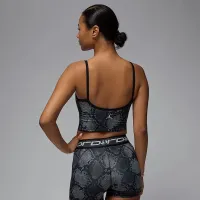 Nike Jordan Sport жіноча Printed Cropped Tank колір чорний