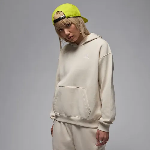 Nike Jordan Brooklyn Fleece жіноча Pullover Толстовка з капюшоном колір коричневий