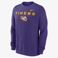 LSU Tigers Primetime Primary Stack чоловічі Nike College Pullover Crew колір фіолетовий