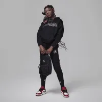 Nike Jordan Take Flight Snap Cuff Pullover Big Kids Толстовка з капюшоном колір чорний