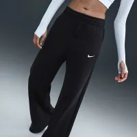 Nike Sportswear Phoenix Fleece женская С высокой Талией Wide-Leg Pants цвет черный