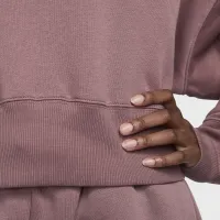 Nike Sportswear Phoenix Fleece женская оверсайз Cropped Crew-Neck свитшот цвет фиолетовый