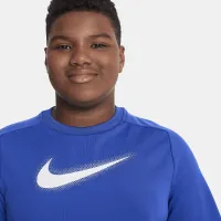 Nike Dri-FIT Icon Big дитячі (для хлопчиків) Graphic тренувальні Top (Extended Size) блакитний