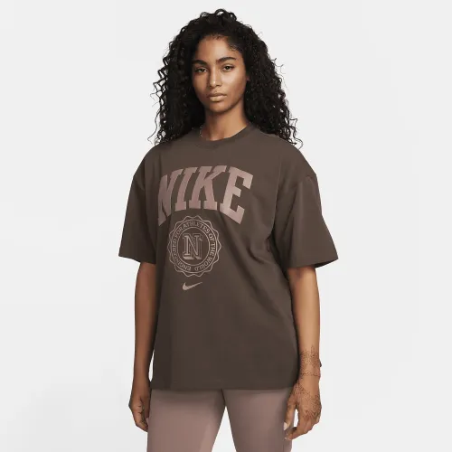 Nike Sportswear Essentials женская футболка цвет коричневый