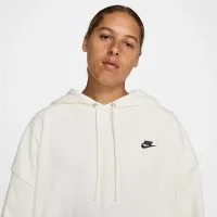 Nike Club Fleece мужские оверсайз French Terry Pullover Толстовка с капюшоном цвет белый