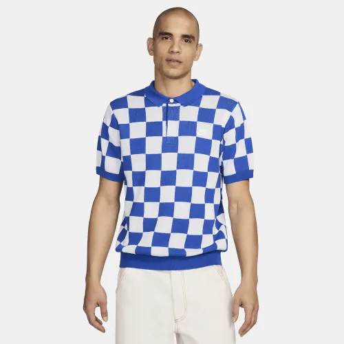 Nike Sportswear Club чоловічі Checkers Polo блакитний