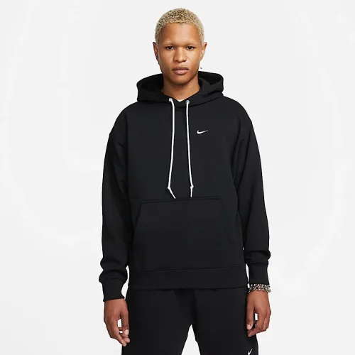 Nike Solo Swoosh чоловічі French Terry Pullover Толстовка з капюшоном колір чорний