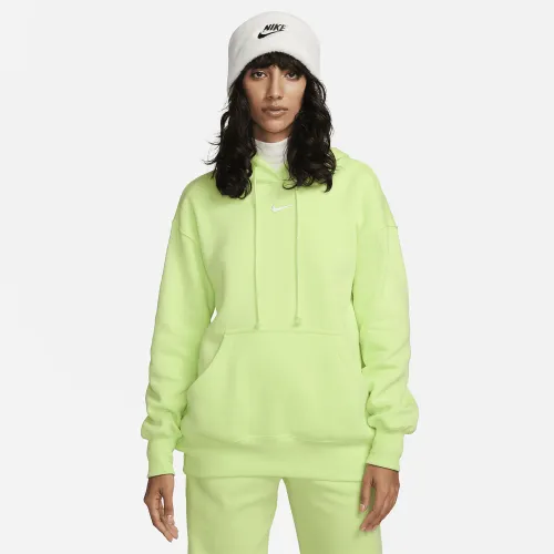 Nike Sportswear Phoenix Fleece женская оверсайз Pullover Толстовка с капюшоном Yellow