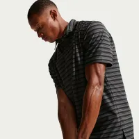 Nike Tailoцвет красный Performance мужские Dri-FIT для гольфа Polo цвет черный