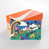 Nike Gift Card Mailed in a Mini Nike Shoebox колір зелений