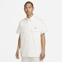 Nike Life чоловічі Woven Military Short-Sleeve Button-Down Shirt колір сірий