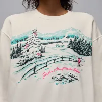 Nike Jordan Brooklyn Fleece женская Crew-Neck свитшот цвет белый