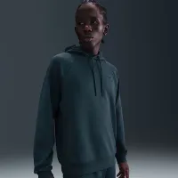 Nike Primary Fleece мужские Dri-FIT UV Pullover Performance Толстовка с капюшоном цвет зеленый