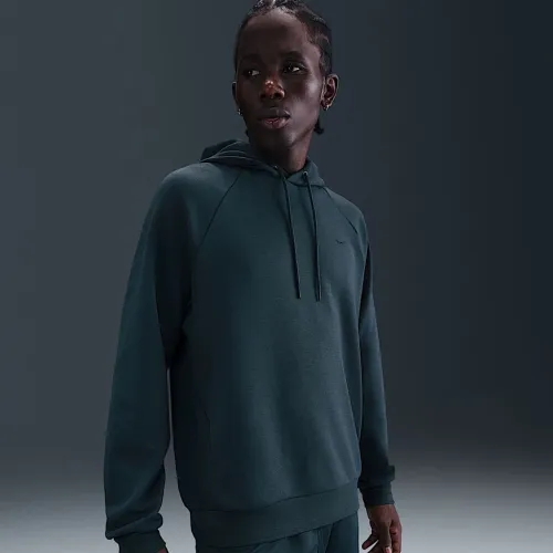 Nike Primary Fleece мужские Dri-FIT UV Pullover Performance Толстовка с капюшоном цвет зеленый
